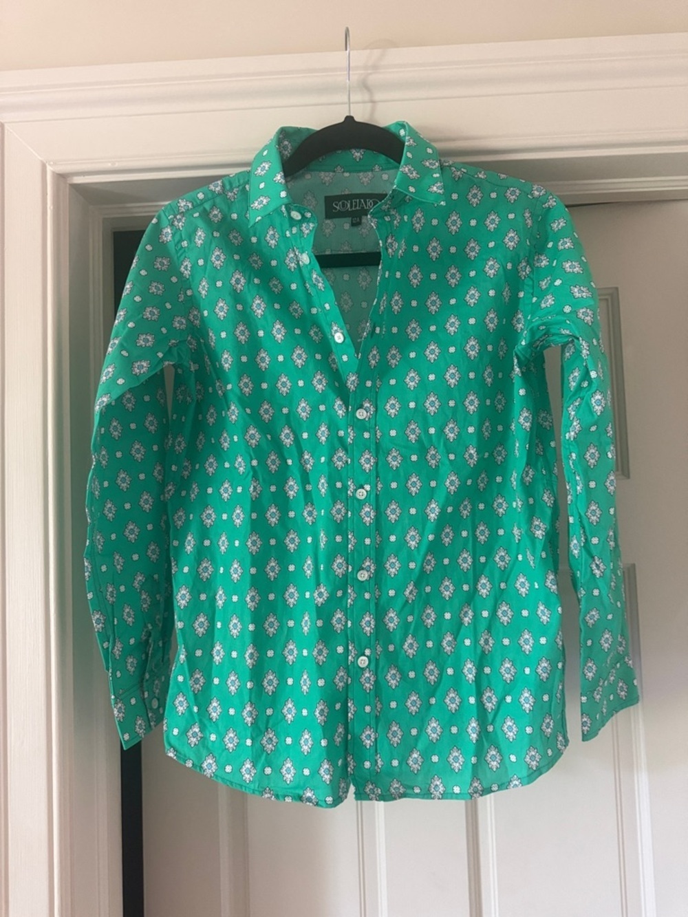 Souleiado girls 100% cotton brand new blouse size 12 youth brand new shirt - Picture 9 of 10